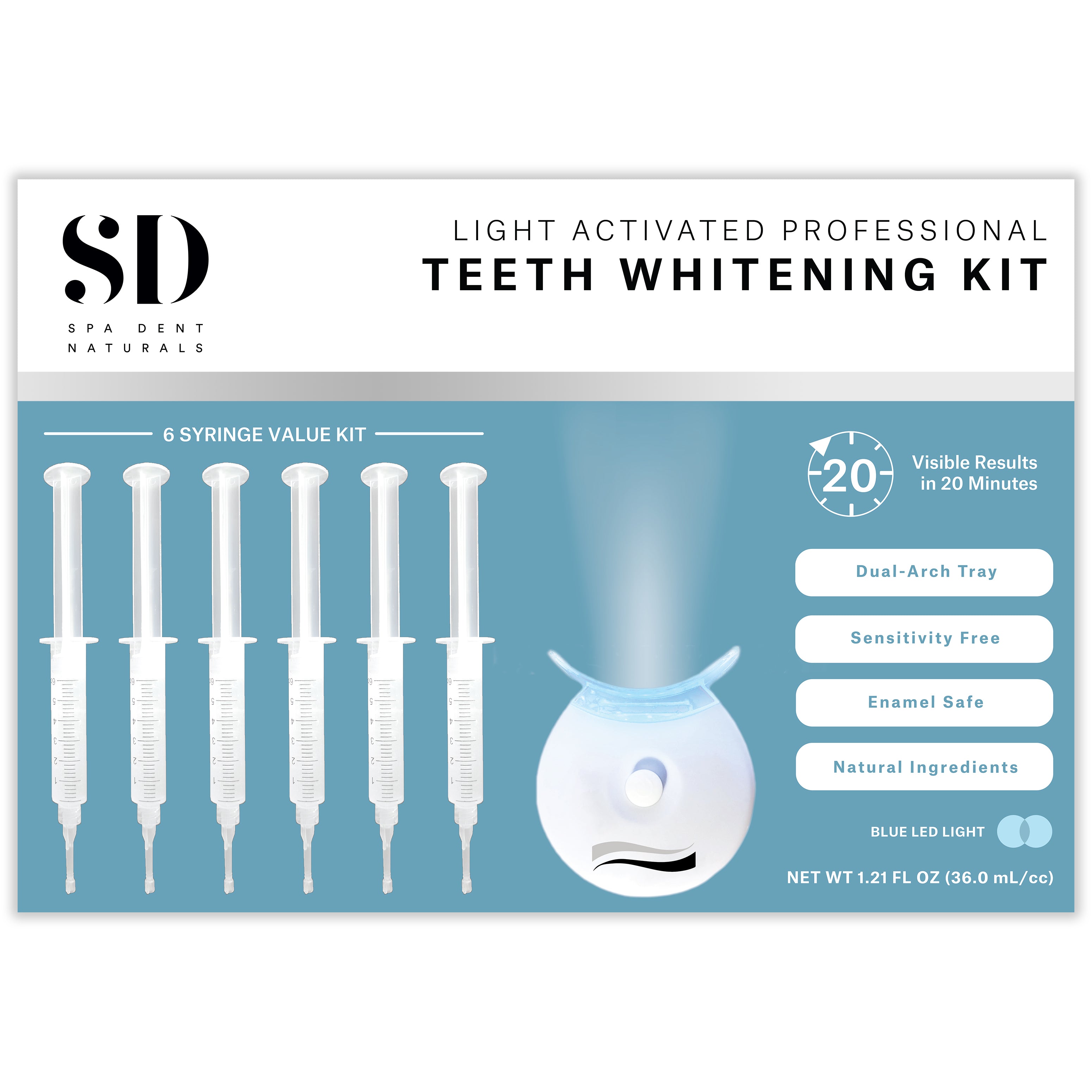 Blue LED 6 SY Accelerated Whitening Kit | SD Naturals USA